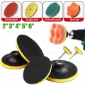 2 6" Headlights Polishing Pad Self adhesive Sticky Sandpaper Sucker Polish Disc Electric Grinder Car Body Polish Refurbish