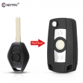 Keyyou 3 Buttons Modified Folding Remote Key Shell Case For Bmw E81 E46 E39 E63 E38 E83 E53 E36 E85 1 2 3 Series With Hu92 Blade