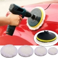 3/4/5/6/7 Inches Imitated Wool Polishing Disc Car Beauty Waxing Self-adhesive Disc Wool Sponge Pad Auto Polisher Paint Care - Po