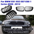 Car Kidney Grill Double Slat Black Sport Racing Grille Fit For Bmw 1-series E81 E82 E87 E88 2007-2012,car Accessories Part - Rac