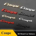 1pcs 3D metal coupe Car Stickers Emblem Decal Door Window Body Badge car styling For Hover H6 M3 H5 H2 AUDI BMW Benz VW Toyota