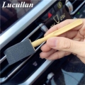 Lucullan Brand Plastic Handle Mini Automotive Air Conditioner Vent Brush Car Grille Cleaner Auto Detailing Plastic Sponge Brush|