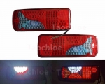 1Pair 24V 120LED TRUCK Brake Stop Light Lorry Trailer Truck Tail Rear fog Light For MAN For DAF For TGX for SCANIA For volvo|Tru