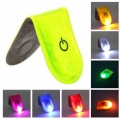 LED Clip On Cloth Magnetic Surfaces Safety Lights Running Hiking Safety Warning PVC Clip Lamp Reflective Strap Emergency|Bicycle