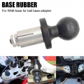 Rubber Ball Mount Motorcycle Fork Stem Mount Base Ball Head Adapter Compatible with RAM Mount for Gopro Ball Mount Adapter| |