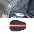 2pcs Universal Carbon Fiber Flexible Pvc Rearview Mirror Rain Shade Rainproof Blades Car Back Mirror Eyebrow Rain Cover - Mirror