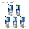 Maxgtrs 5x 194 168 T10 Led W5w Led Bulb 3030 Drl Car Auto Sidemarker Parking Width Interior Dome Light Reading Lamp - Signal Lam