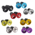 1 Pair Bicycle Grip Handlebar End Cap Aluminium Alloy Lock Mtb Mountain Handle Bar Grips End Plugs For Bike Handlebar Accessory