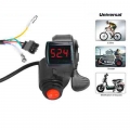 E-bike Thumb Throttle Display Lcd Display Digital Battery Voltage Power Switch Electric Vehicle Finger Thumb Throttle E-bike - E