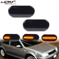 2pieces Led Dynamic Side Marker Turn Signal Light For Volkswagen VW Bora Golf 3 4 Passat 3BG Polo SB6 SEAT Ibiza Leon Skoda Ford