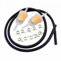 1 Set 6 8MM 1/4" Hose Pipe 1/4" 5/16" Universal Motorcycle Lnline Gas/Fuel Filter Lawn Mower Small Engine Petrol