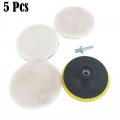 5Pcs/Set Polishing Pad for Car Polisher 5 Inch Polishing Circle Buffing Pad Tool Kit for Car Polisher Discs Auto Cleaning Goods|