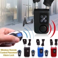 Anti Theft Bike Lock Cycling Security Lock Wireless Remote Control Alarm Lock Bicycle Steel Cable Anti Theft Alarm Bicycle Part|