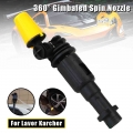 360° High Pressure Gimbaled Spin Spray Nozzle For Karcher Trigger Guns Dirt Shock Car Wash Tool Turbo Nozzle Cleaner|Water Gun &