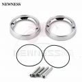 Newness Motorcycles Chrome Turn Signal Light Visor Covers Bezels Trim Rings Fit For Harley Touring Glides FLST FLSTC FLSTN FLHR|