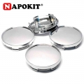 4pcs 58mm(54mm) Fit 56mm Badge Chrome Car Wheel Rims Center Hubcap Caps Cover Car Styling - Wheel Center Caps - ebikpro.com