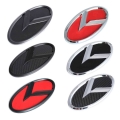 K Logo 110mm 130mm 150mm 165mm Car Styling Middle Front Hood Rear Trunk Emblem Modified Upgrade Badge Sticker For Kia K2 K3 K5