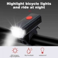 USB Rechargeable LED Bicycle Headlight Bike Head Light Front Rear Waterproof Lamps Cycling Portable Installation|Bicycle Light|