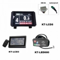 Ebike 24/36/48/60/72v KT LCD3 LCD8H LED display for KT controller LCD8 with SM 5A waterproof connector electric bike speed meter