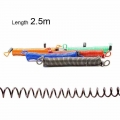 2.5M Bike Spring Cable Lock Anti Theft Rope Alarm Disc Lock Moto Scooter Bicycle Security Reminder Motorcycle Protection Warning