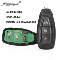 Jingyuqin Kr55wk48801 Smart Remote Key For Ford Focus C-max Mondeo Kuga Fiesta B-max 433/434mhz 4d63 80bit Intelligent Keyless -