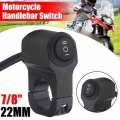 New Aluminum Alloy Motorcycle Handlebar Headlight Switch Three position Waterproof Switch 12V Fog Spotlight Retro Switch|Motorcy