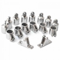 Boat Accessories Marine 316 Stainless Steel 4 Bow Bimini Top Boat Stainless Steel Fittings Marine Hardware Set Yacht Accessories