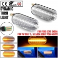 2x Led Dynamic Turn Signal Lights Side Marker For Renault Clio Trafic Kangoo Twigo Dacia Logan Duster Nissan Interstar Primastar