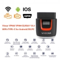 Car Diagnostic Auto Tool USB Scanner Code Reader WIFI ELM 327 OBD2 Elm327 OBD Viecar VP004 VP002 ELM327 V2.2 For Android/IOS|Cod