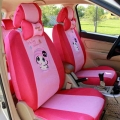 12pcs Cartoon Car Seat Cover Universal Sandwish Auto Seats Protector Breathable Automobil Interior Cushion Accessories For Girls