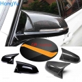 For Bmw 1 2 3 4 X Series Rear View Side Mirror Cover F20 F21 F22 F23 F30 F32 F36 X1 E84 F87 M2 Carbon Fiber Pattern Accessories