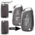 Jingyuqin Ce0523 Modified Flip Key Shell For Citroen C2 C4 C5 Berlingo Xsara Picasso Peugeot 306 407 807 Partner Va2/hu83 2/3btn