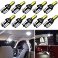 10Pcs T10 Led W5W Led Bulbs 168 194 6000K White Car Interior Lights Signal Lamp Dome Reading Light Auto Car Lights 12V|Signal La