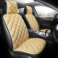 Flocking cloth car seat cushion Plush Suede Car interiors For sedan SUV MPV 2 front seats car seat cover Keep Warm in Winter|Aut