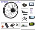 Electric Bike Conversion Kit 36v 350w Hub Motor 16-28/29 Inch 700c Front Rear Wheel With Lcd Display E-bike Kit - Conversion Kit