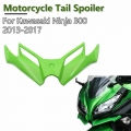 For Kawasaki Ninja 300 Ninja 250 NINJA300/250 2013 2017 Motorcycle Accessories Pneumatic Tail Spoiler Protector Front Fairing|Fu