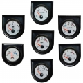 2" 52 Mm White Face Water Temp/ Oil Temp /oil Press Psi/ Oil Press Kg /volt /ammeter /fuel Level (without Float) Gauge Car