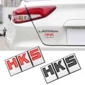 3D Metal Car Sticker HKS POWER LOGO Poison Sign Emblem Badge Fender Rear Trunk Grill Decals Auto Modified Accessories Motorcycle