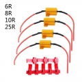 Led Car Light Resistance 25w 6/8/10/25ω Load Resistors For Turn Signal Lantern License Plate Lamp - Projector Lens & Accesso