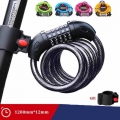 Bicycle Lock 5 Digit Code 1200mm*12mm Anti theft Lock Bike Security Accessory Steel Cable Cycling Bicycle Lock|Bicycle Lock| -