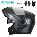 2021 New Motorcycle Helmet Flip Up Helmet Dual Lens Motorbike Helmets Modular Visors For Adults Full Face Safe Motocross casque|