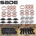 22mm/33mm Swirl Flap Blanks Plate & Intake Inlet Manifold Gasket Seal For BMW M57 E39 E60 E46 E38 E53 E83 E65 E61 E65 E70 E7