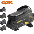 CBR Bicycle Front Tube Bags 6 Inch Phone Touch Screen MTB PU Waterproof Bike Cycling Beam Saddle Bag Mountain Bike Accessories|m