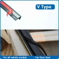 V Type 8.5mm Car Door Glass Window Seal Strip Car Window Sealant Weatherstrip Auto Rubber Seals Weatherstrip Sealing For Car|Fi