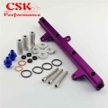 New Top Feed Injector Billet Fuel Rail Fit For 240sx S13 Sr20 Sr20det Silvia Purple - Engine - ebikpro.com