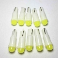 10pcs Car Interior T5 Led 1 SMD Light Ceramic Dashboard Gauge Lamp Instrument Ceramic Bulb Car Auto Side Wedge Light DC 12V|Sign