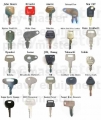 24 Keys Heavy Equipment Construction Ignition Key Set For Komatsu Hyster Case JLG Rollers Forklift Excavator Dozer Backhoe|Truc