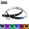 30cm Blue Flexible Led Strip Light Ribbon Waterproof 15 Smd Car Auto Decoration Tape Shakeproof Eagle Eye Fog Lamp - Signal Lamp