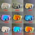 New 7 Colors Electroplating Red Silver Black Blue Motorcycle Full Face Helmet Visor Lens Case For Agv K1 K3sv K5 Helmet Lens - H