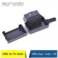 2021 Car Diagnostic Tool OBD Male Plug 16Pin OBD2 Connector OBD 2 16 Pin OBD II Adaptor OBDII J1962 Connector|Code Re